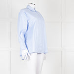 CH Carolina Herrera Blue Cotton Oversized Shirt