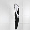 Wyse Black Silver Button Dungarees