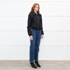 Joseph Black Slim Fit Leather Jacket