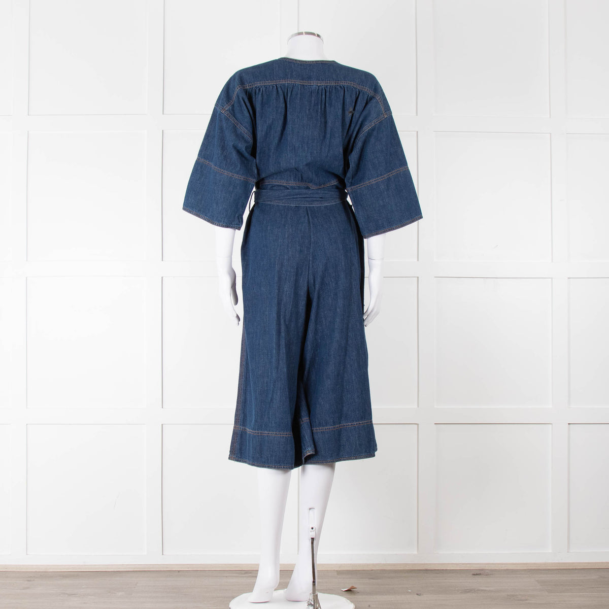 Vanessa Bruno Dark Denim Short Jumpsuit