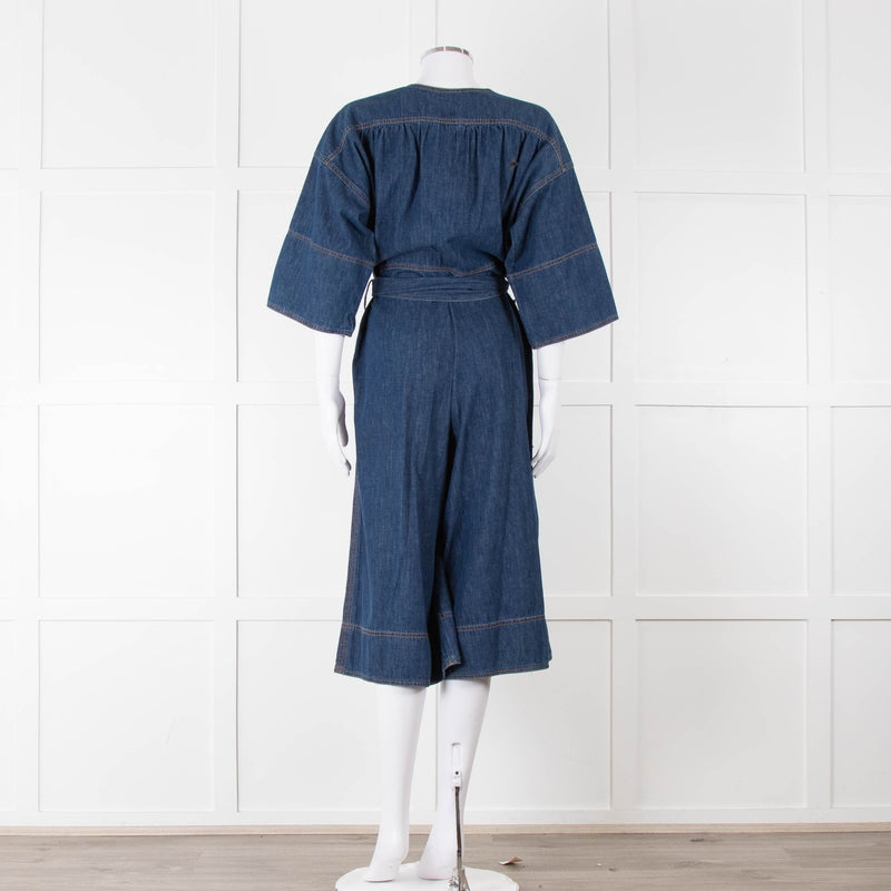 Vanessa Bruno Dark Denim Short Jumpsuit