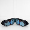 Chanel Black Blue Tweed Suede Trim Trainers