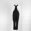 Wyse Black Silver Button Dungarees