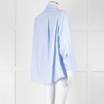 CH Carolina Herrera Blue Cotton Oversized Shirt