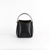 NEOUS Scorpii Black Leather Pleated Bag
