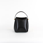 NEOUS Scorpii Black Leather Pleated Bag