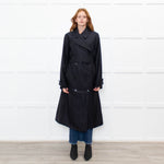 Joseph Black Claremont Padded Silk Blend Coat