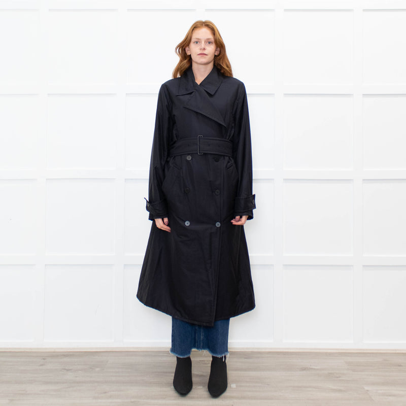 Joseph Black Claremont Padded Silk Blend Coat