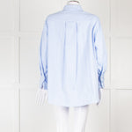 CH Carolina Herrera Blue Cotton Oversized Shirt