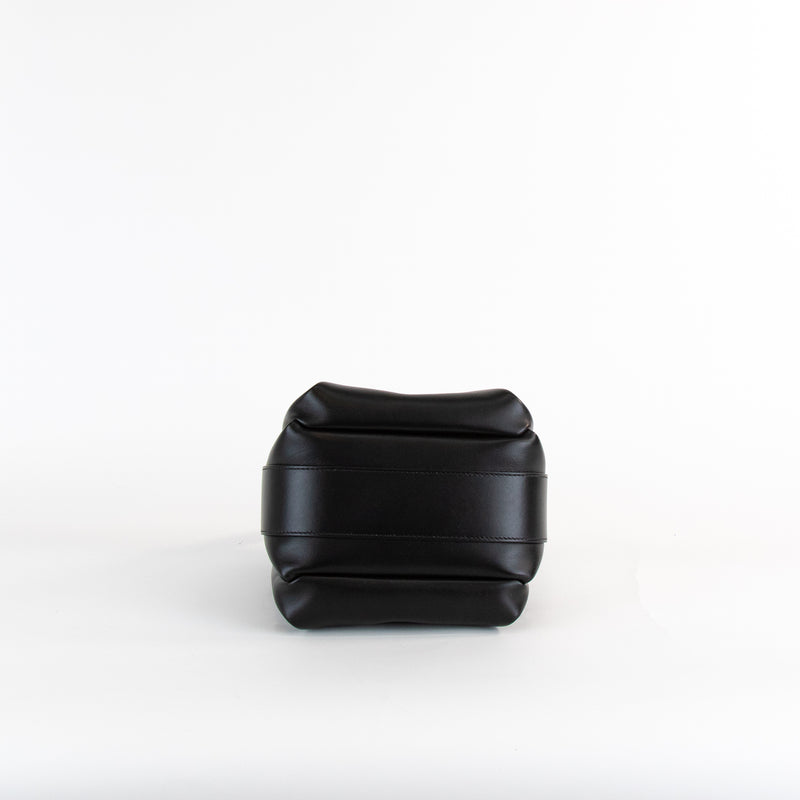 NEOUS Scorpii Black Leather Pleated Bag