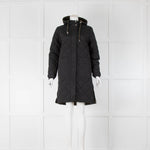 Claudie Pierlot Black Khaki Reversible Quilted Coat