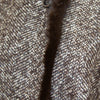 Max Mara Brown White Tweed Mink Trim Coat