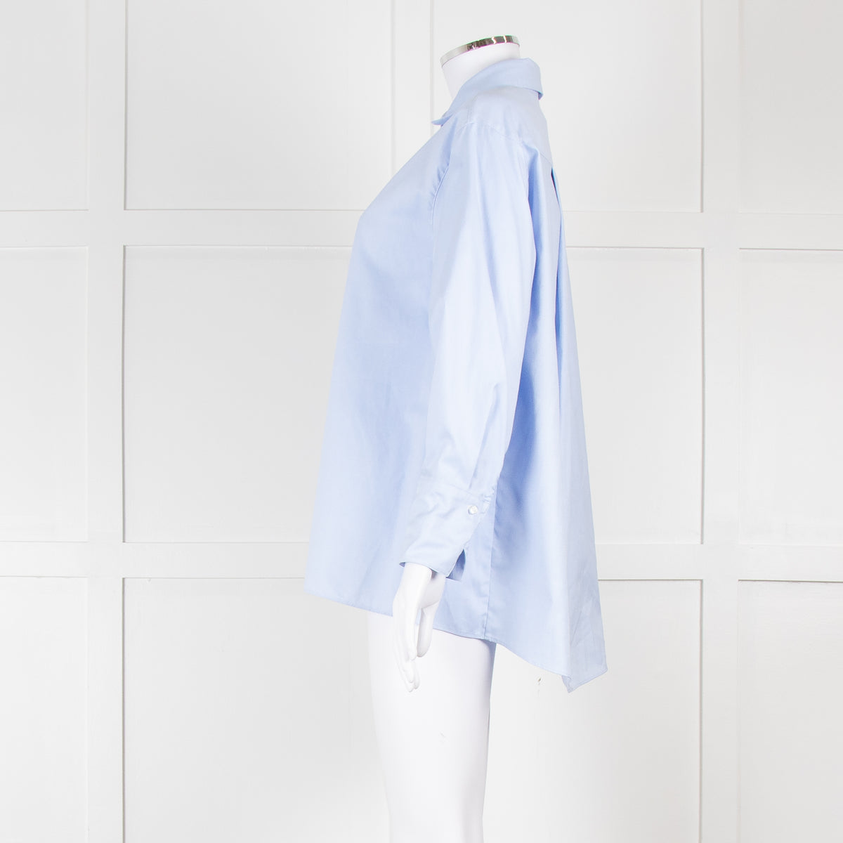 CH Carolina Herrera Blue Cotton Oversized Shirt