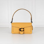 Coach Yellow Grained Leather Tabby 26 Bag
