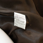 Max Mara Brown White Tweed Mink Trim Coat