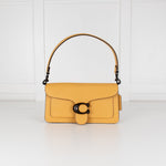 Coach Yellow Grained Leather Tabby 26 Bag