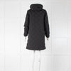 Claudie Pierlot Black Khaki Reversible Quilted Coat