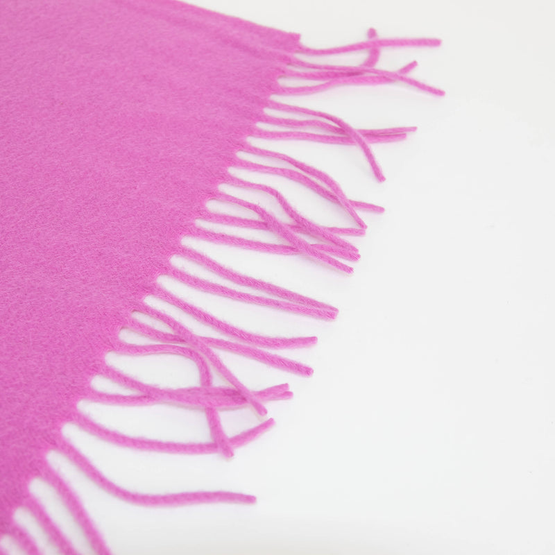 N. Peal Pink Fringe Scarf