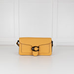Coach Yellow Grained Leather Tabby 26 Bag