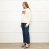 Polo Ralph Lauren Cream Cotton Jumper With American Flag
