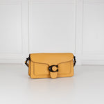 Coach Yellow Grained Leather Tabby 26 Bag