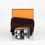 Hermes Black Leather Collier De Chien Bracelet