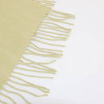 No Brand Pale Yellow 100% Cashmere Scarf
