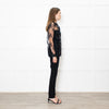 Burberry Black Lace Net Collared Shirt
