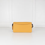 Coach Yellow Grained Leather Tabby 26 Bag