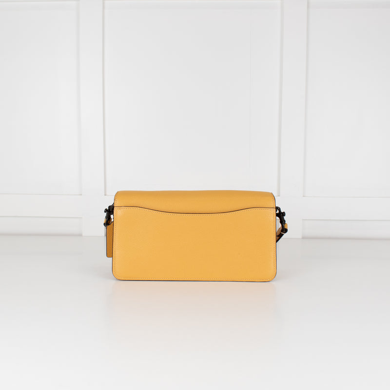 Coach Yellow Grained Leather Tabby 26 Bag
