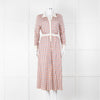 N. Peal Multicolour Geometric Design Silk & Cashmere Dress