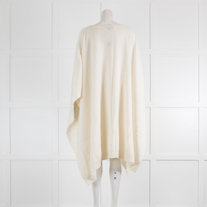 Valentino Cream VGOLD Cashmere Poncho