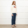 Polo Ralph Lauren Cream Cotton Jumper With American Flag