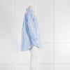 Burberry Blue Poplin Cotton Oversized Shirt
