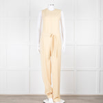 Joseph Yellow Sleeveless Belted Jumpsuit