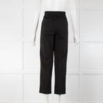 Me+Em Black Straight Leg Joggers with Khaki Side Stripe