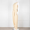 Joseph Yellow Sleeveless Belted Jumpsuit