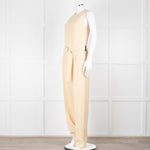 Joseph Yellow Sleeveless Belted Jumpsuit