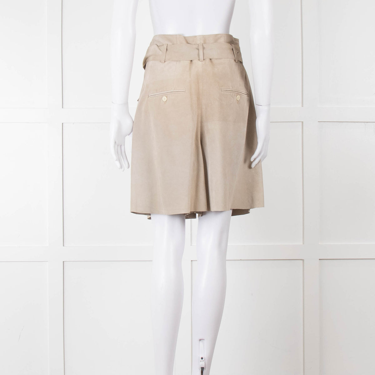 Isabel Marant Pale Suede Shorts With Belt