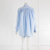 Burberry Blue Poplin Cotton Oversized Shirt