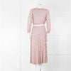 N. Peal Multicolour Geometric Design Silk & Cashmere Dress
