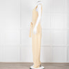 Joseph Yellow Sleeveless Belted Jumpsuit