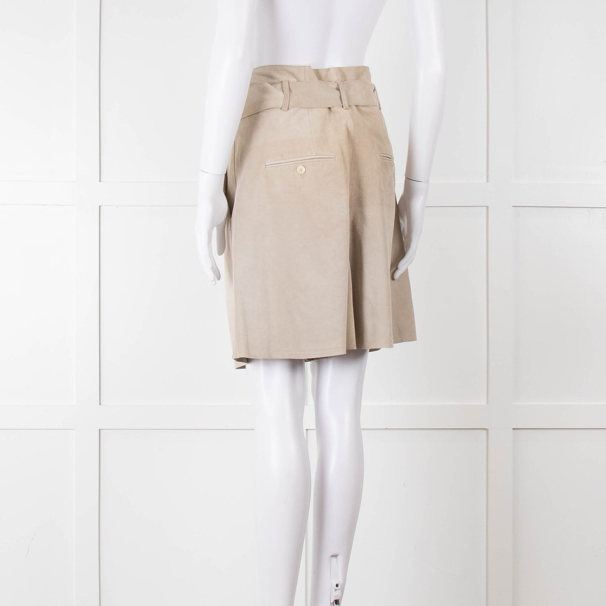 Isabel Marant Pale Suede Shorts With Belt
