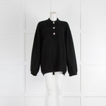 Ganni Crystal Button Cashmere Jumper