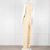 Joseph Yellow Sleeveless Belted Jumpsuit