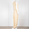 Joseph Yellow Sleeveless Belted Jumpsuit