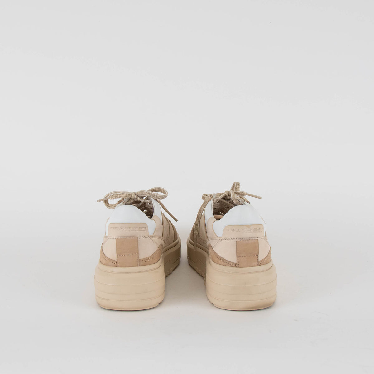 Kennel & Schmenger Beige & Cream Leather Trainers