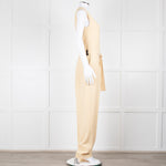Joseph Yellow Sleeveless Belted Jumpsuit