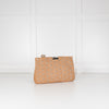Jimmy Choo Suede Python Effect Star Motif Clutch