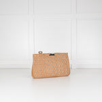 Jimmy Choo Suede Python Effect Star Motif Clutch
